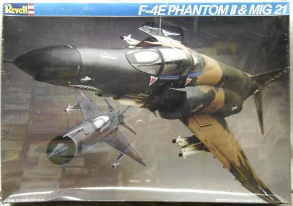 Revell 1/32 F-4E Phantom II and Mig-21 - Vietnam Air Battle - Soviet or North Vietnam Mig-21 and 555 TFS 423 TRW Ace Steve Ritchie Phantom, 4747 plastic model kit